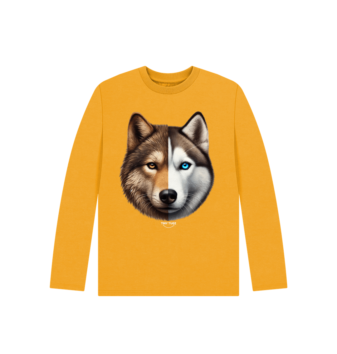 Mustard Printed Kids T-Shirt