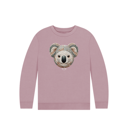 Mauve Printed Kids Jumper