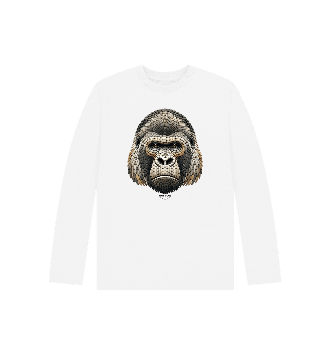 White Printed Kids T-Shirt