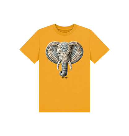 Mustard Printed Kids T-Shirt