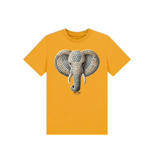 Mustard Printed Kids T-Shirt