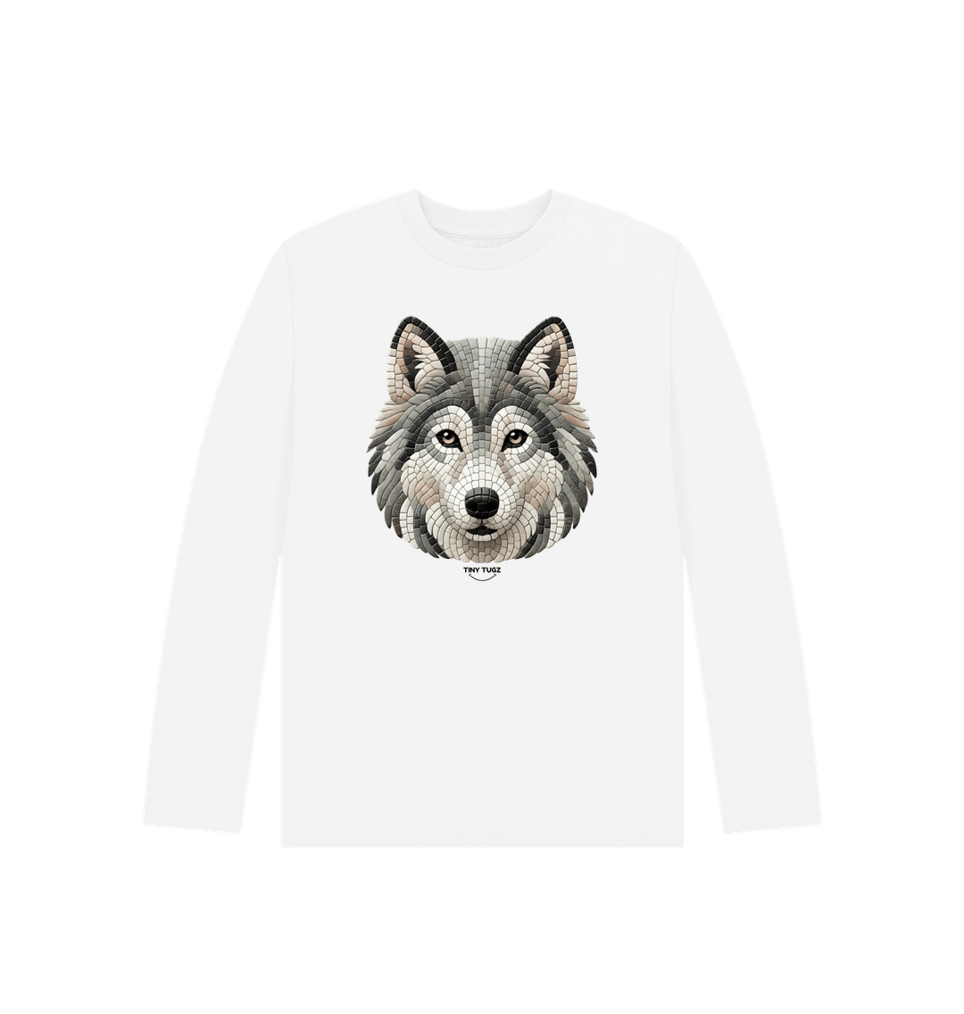 White Printed Kids T-Shirt
