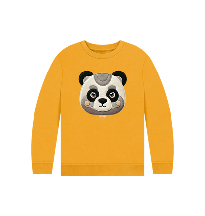 Mustard Printed Kids Jumper