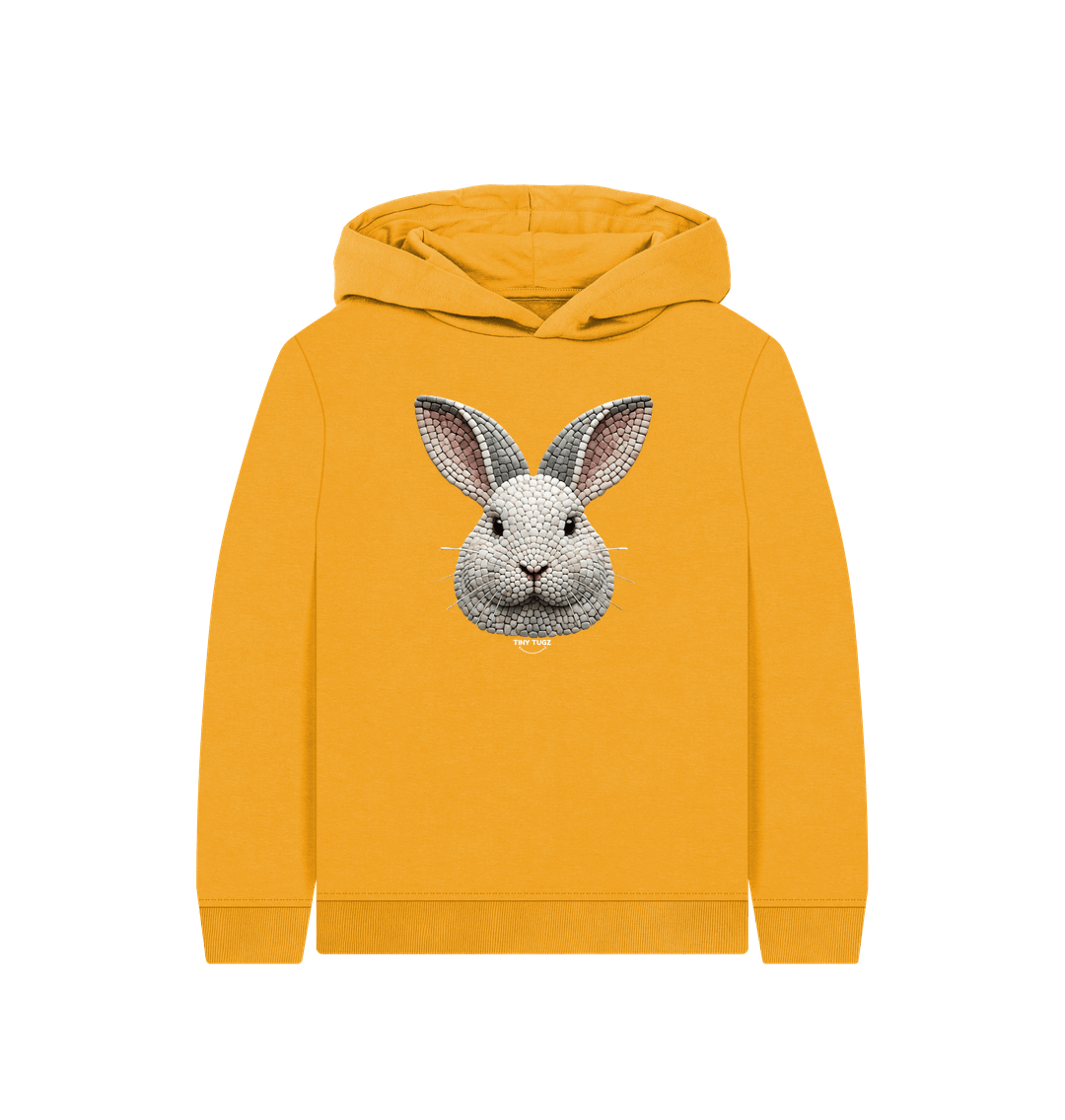 Mustard Printed Kids Hoodie