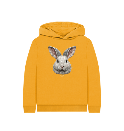 Mustard Printed Kids Hoodie