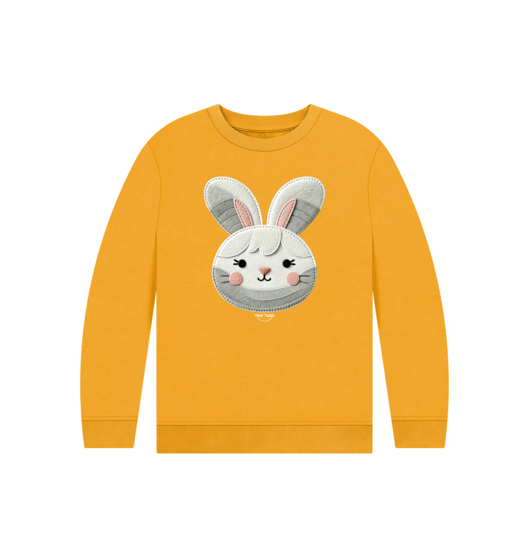 Mustard Printed Kids Jumper