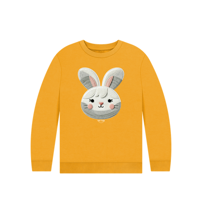 Mustard Printed Kids Jumper