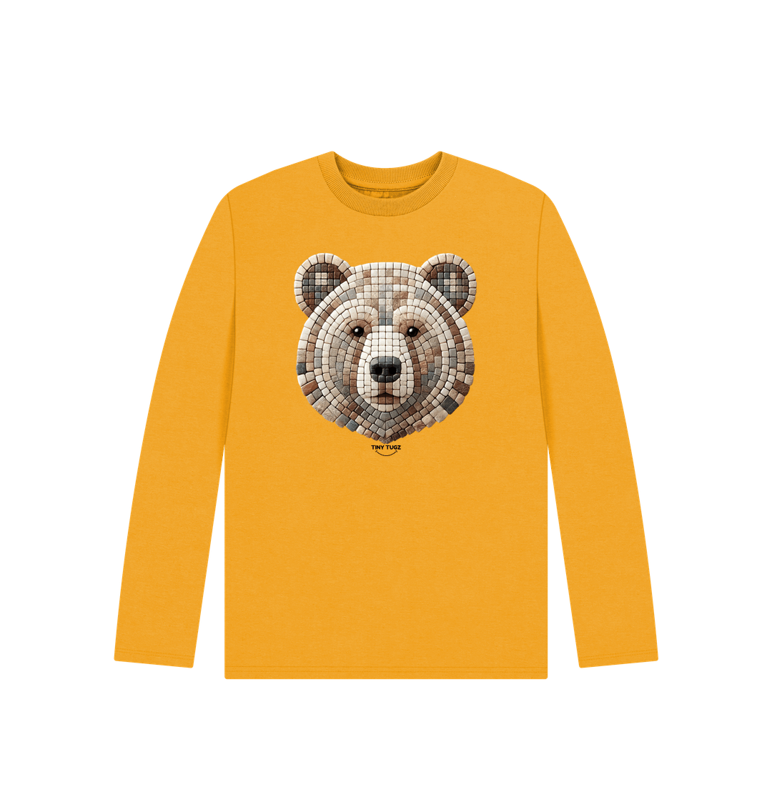 Mustard Printed Kids T-Shirt