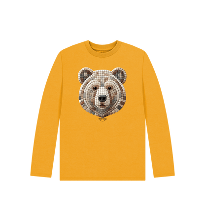 Mustard Printed Kids T-Shirt
