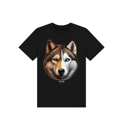 Black Printed Kids T-Shirt