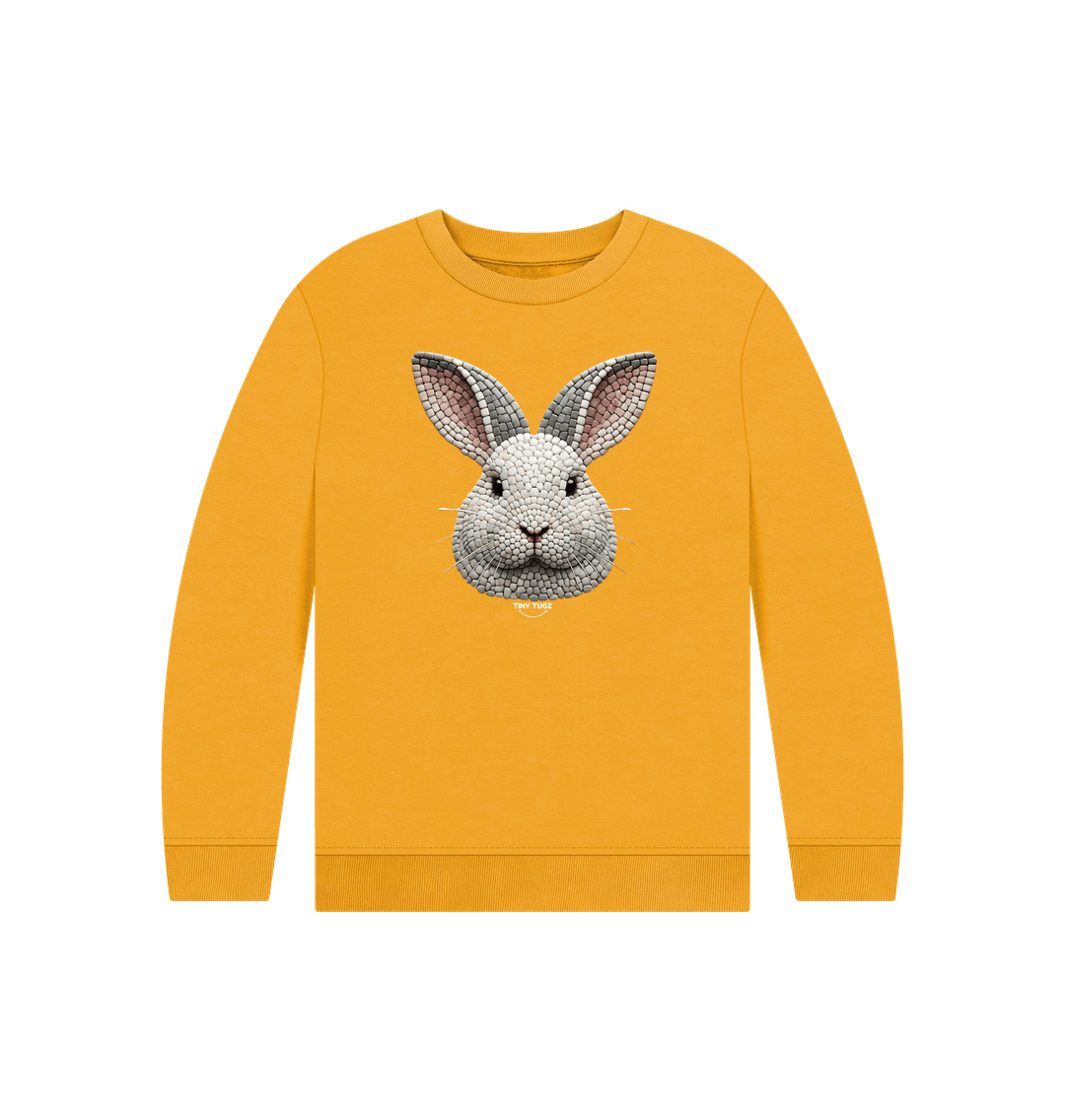 Mustard Printed Kids Jumper