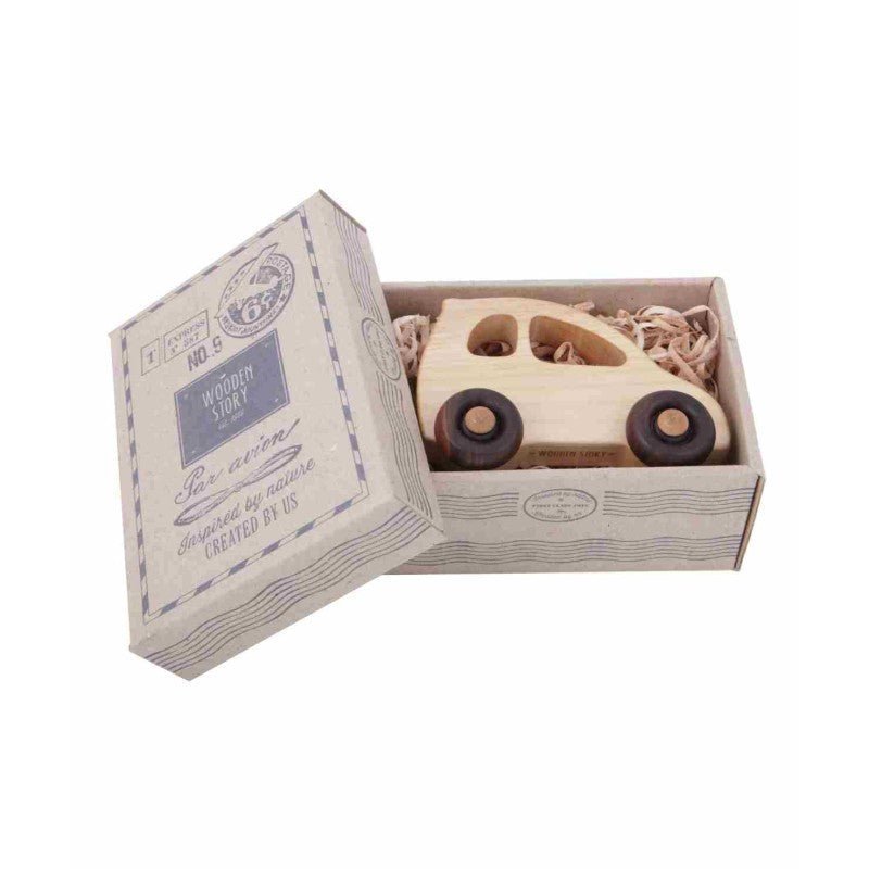 Eco Wooden Toy Car – Montessori Eco-Friendly Classic - Tiny Tugz™