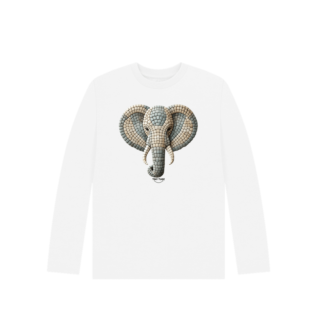 White Printed Kids T-Shirt