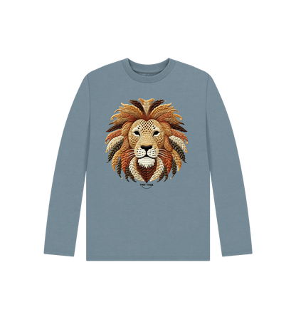 Stone Blue Printed Kids T-Shirt