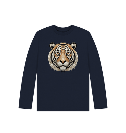 Navy Blue Printed Kids T-Shirt