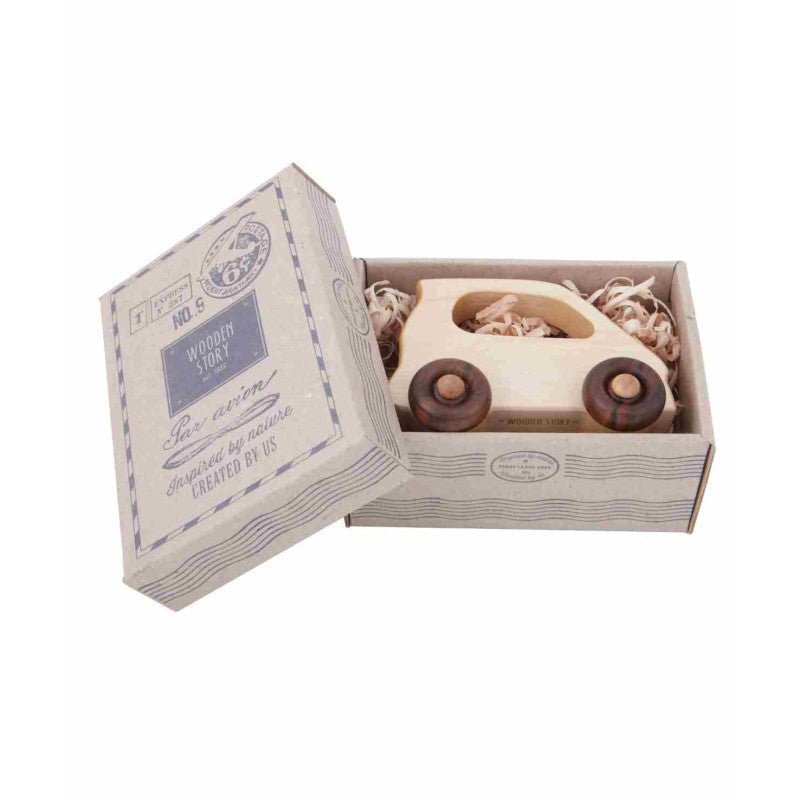 Electric Wooden Toy Car – Montessori Eco-Friendly Classic - Tiny Tugz™