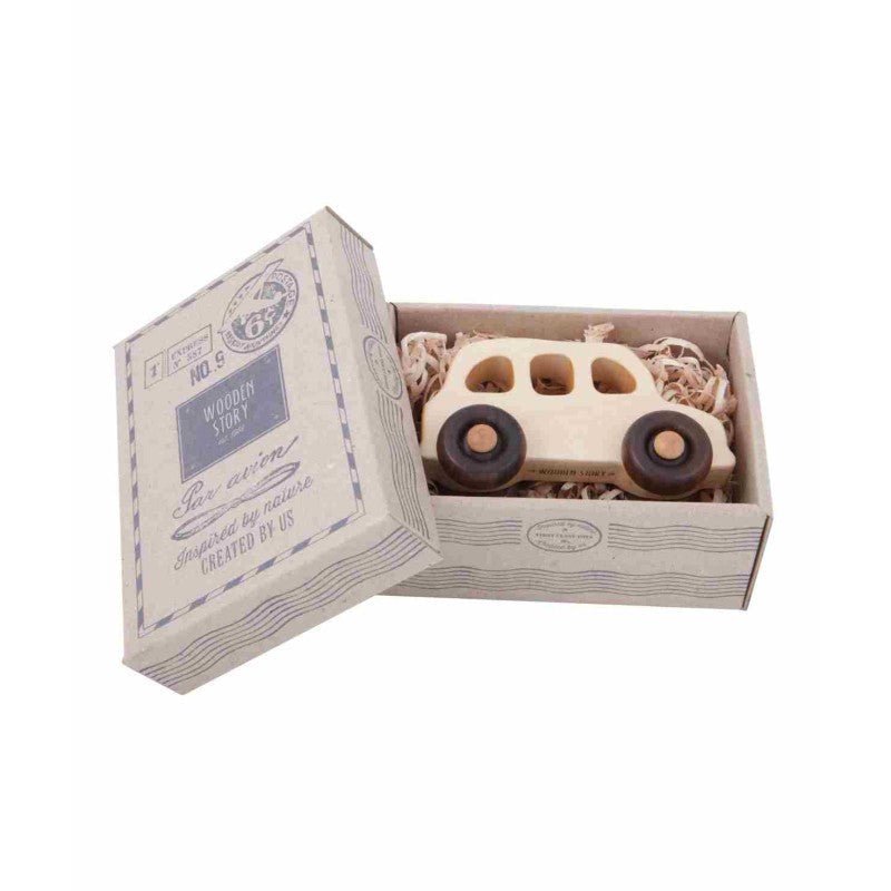 English Taxi Wooden Toy Car – Montessori Eco-Friendly Classic - Tiny Tugz™