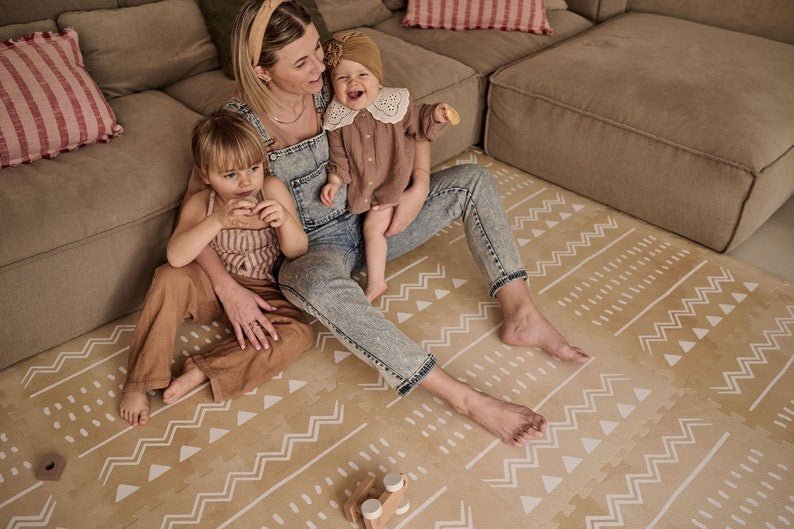 EVA Foam Puzzle Playmat (Boho Sand) - Tiny Tugz™
