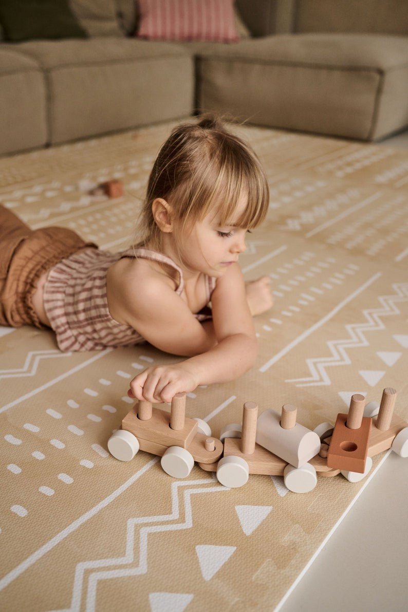 EVA Foam Puzzle Playmat (Boho Sand) - Tiny Tugz™