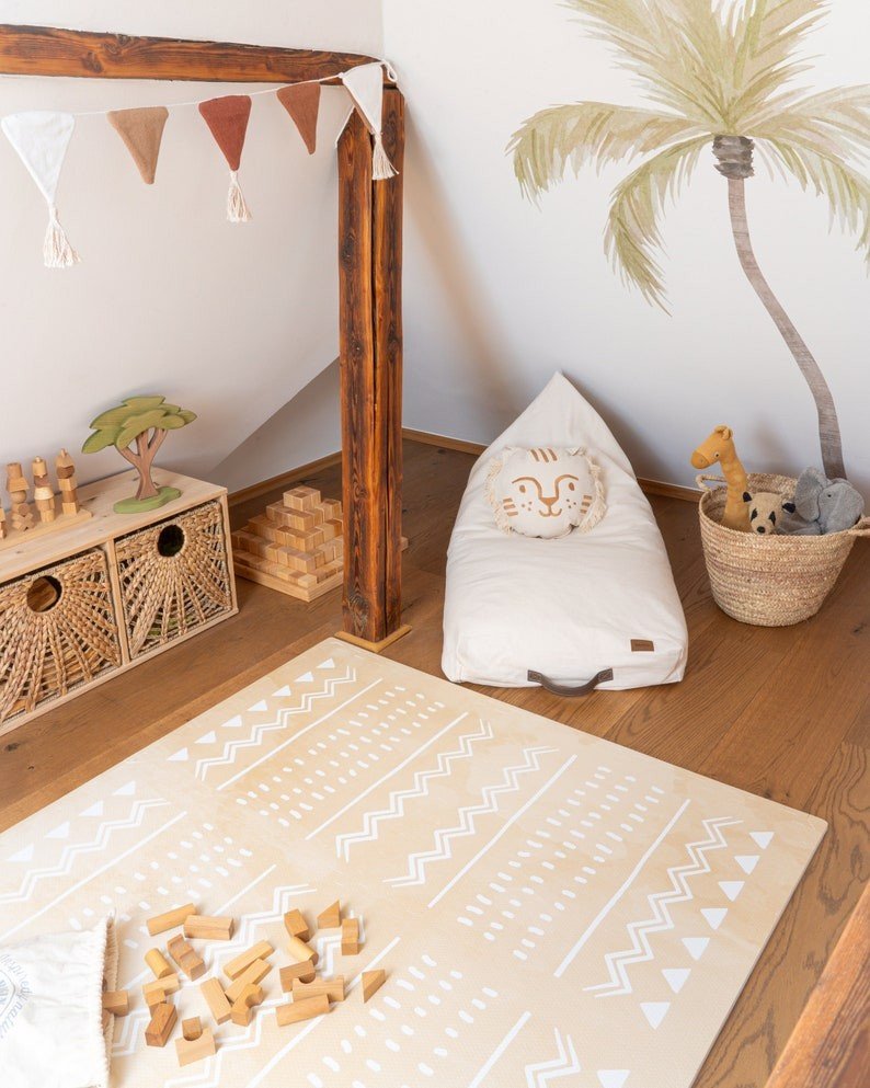 EVA Foam Puzzle Playmat (Boho Sand) - Tiny Tugz™