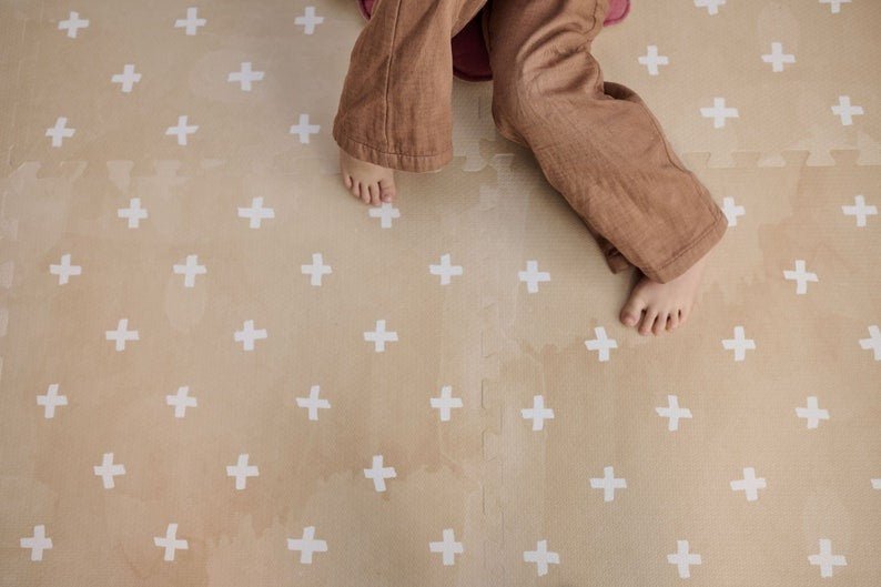 EVA Foam Puzzle Playmat (Cross Sand) - Tiny Tugz™