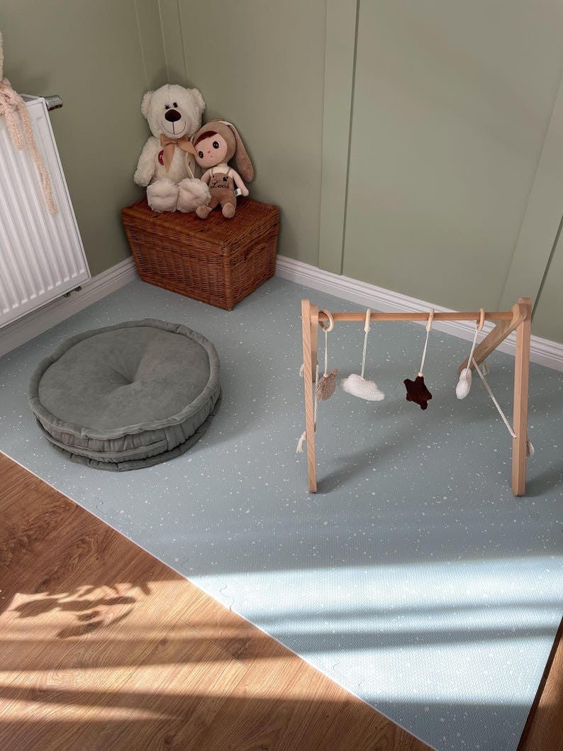 EVA Foam Puzzle Playmat (Spots Olive) - Tiny Tugz™