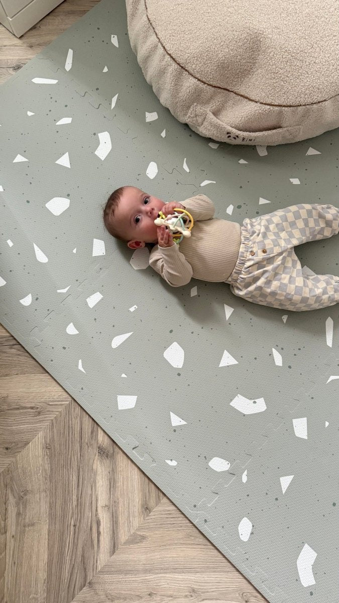 EVA Foam Puzzle Playmat (Terrazzo Sage) - Tiny Tugz™