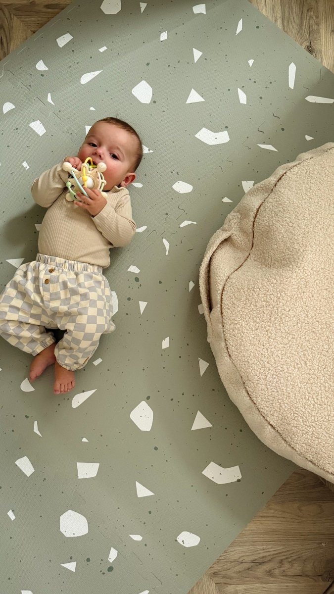 EVA Foam Puzzle Playmat (Terrazzo Sage) - Tiny Tugz™