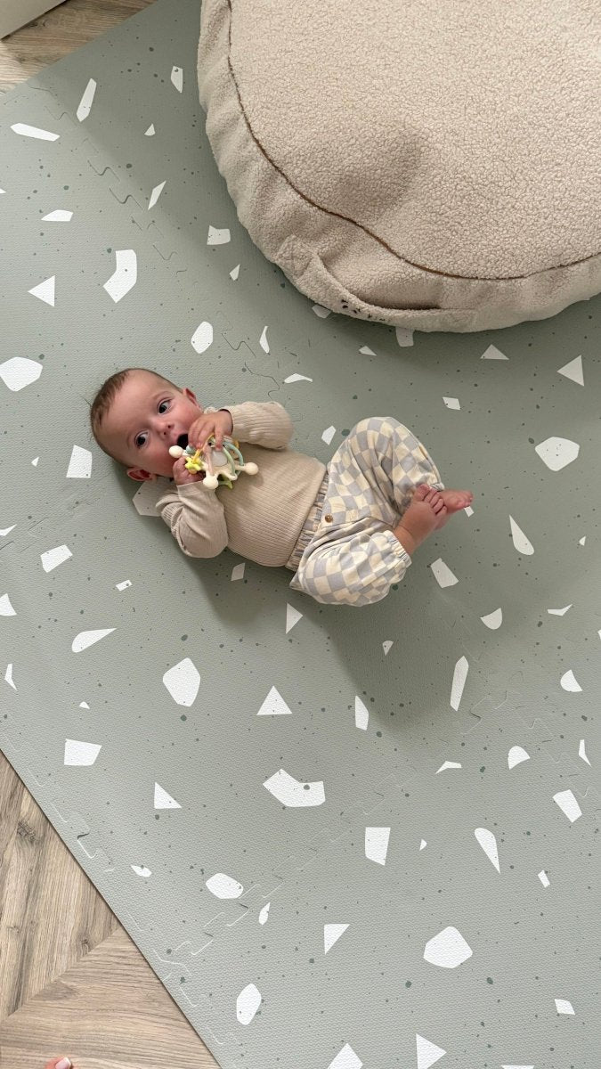 EVA Foam Puzzle Playmat (Terrazzo Sage) - Tiny Tugz™
