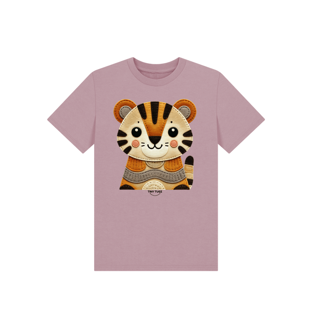 Mauve Printed Kids T-Shirt