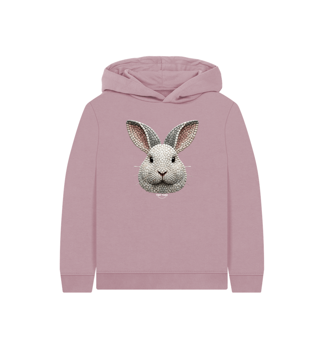 Mauve Printed Kids Hoodie