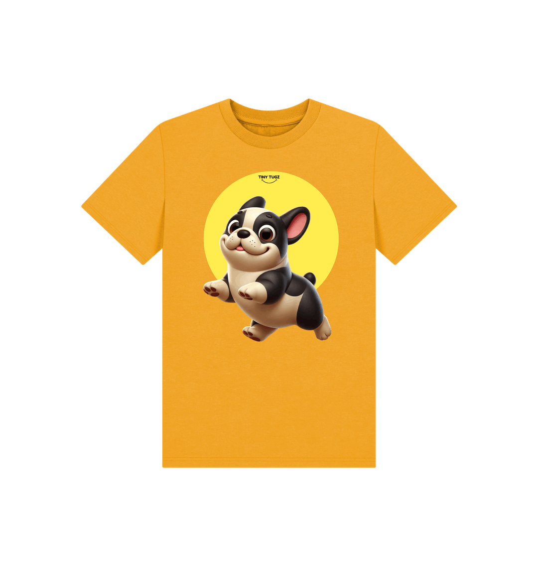 Mustard Printed Kids T-Shirt