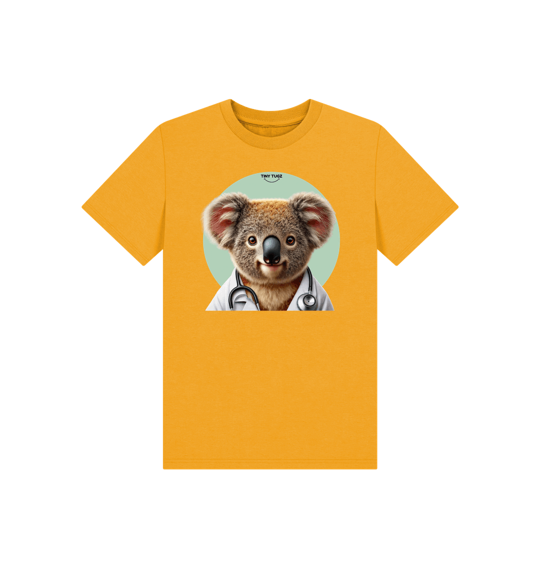 Mustard Printed Kids T-Shirt