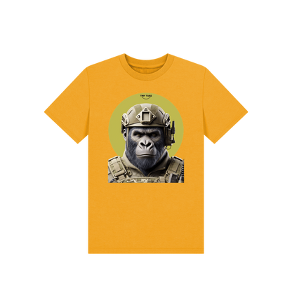 Mustard Printed Kids T-Shirt