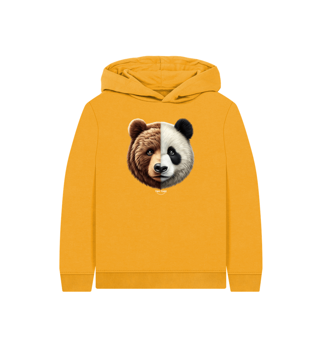 Mustard Printed Kids Hoodie