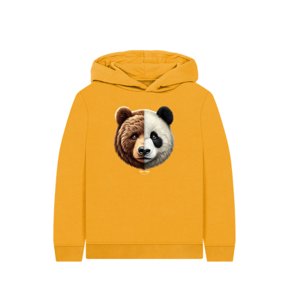 Mustard Printed Kids Hoodie