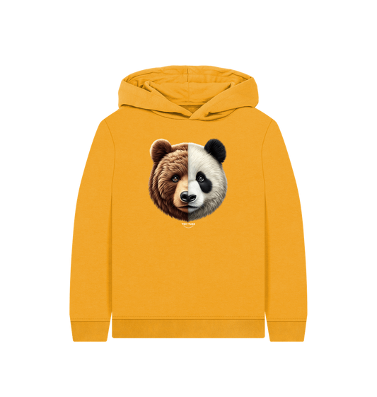 Mustard Printed Kids Hoodie