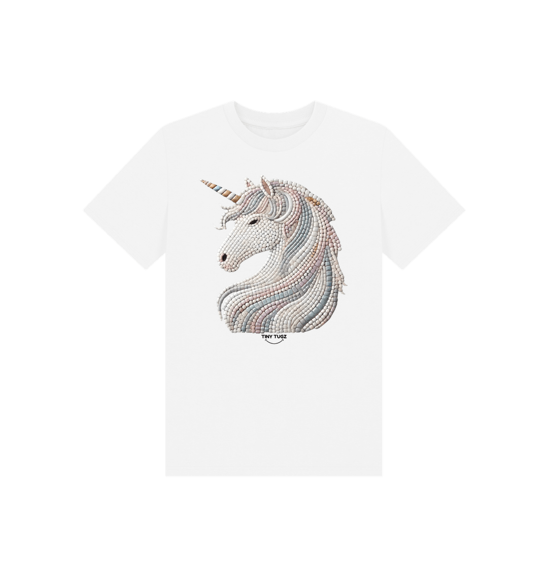 White Printed Kids T-Shirt