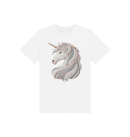 White Printed Kids T-Shirt