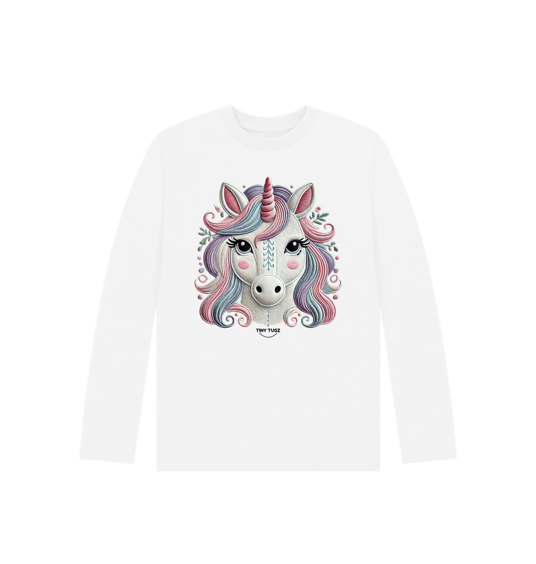 White Printed Kids T-Shirt