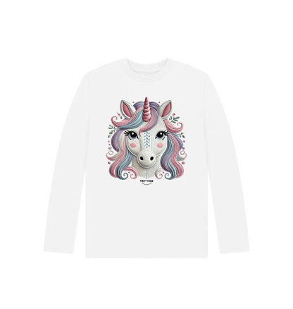 White Printed Kids T-Shirt