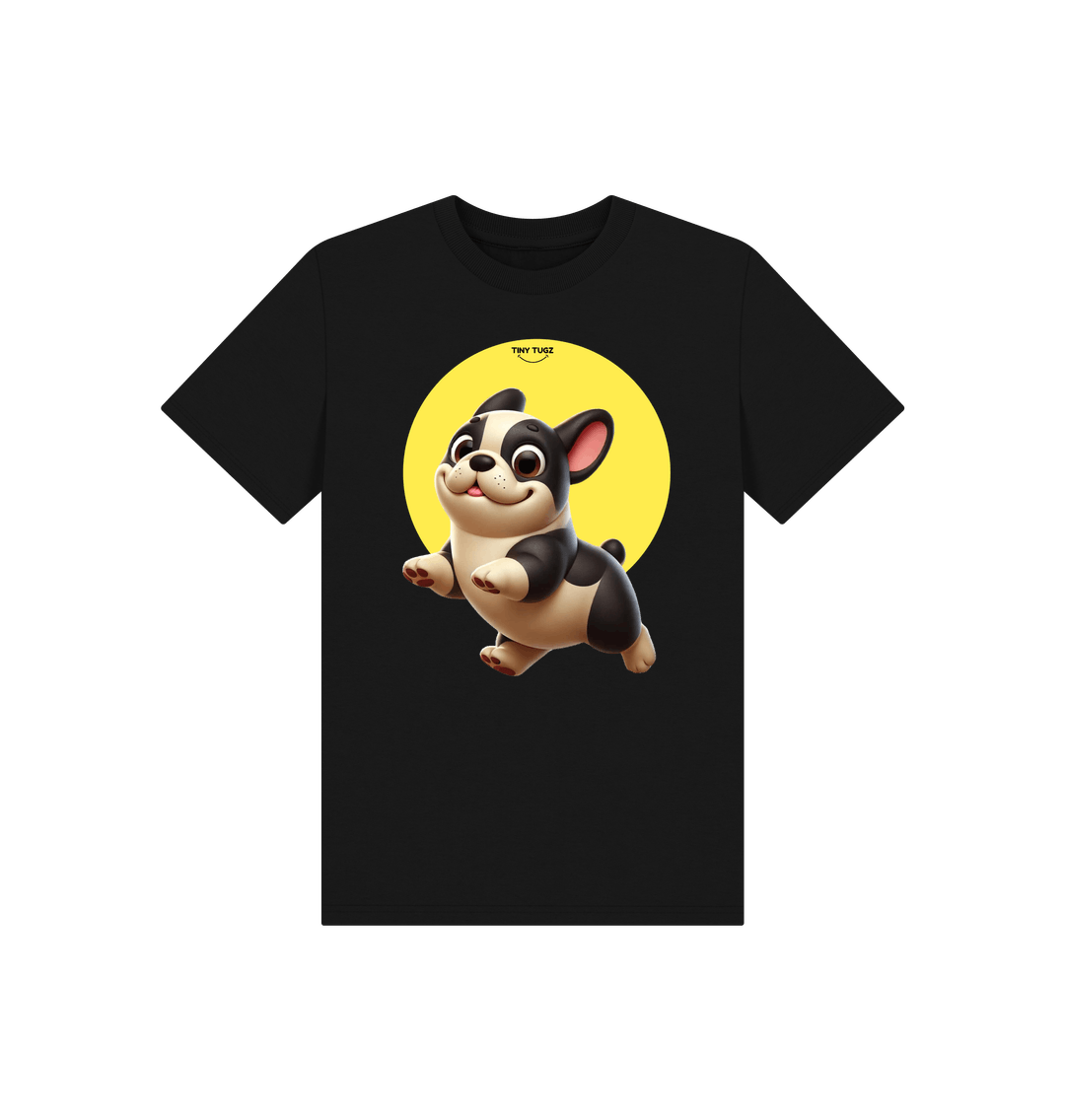 Black Printed Kids T-Shirt