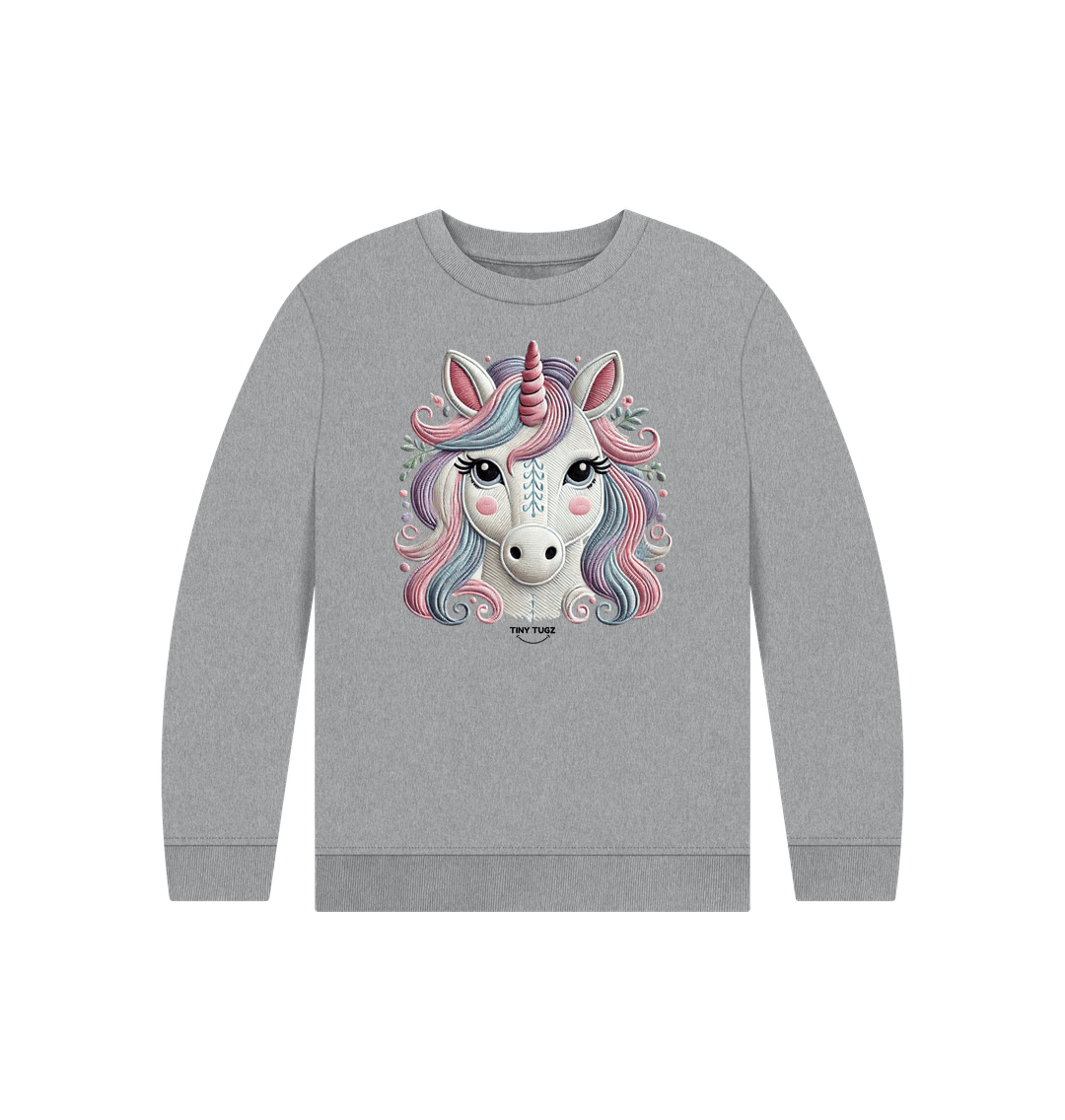 Athletic Grey Printed Kids Jumper