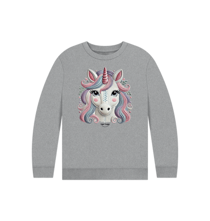 Athletic Grey Printed Kids Jumper