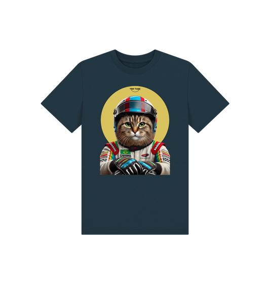 Denim Blue Printed Kids T-Shirt