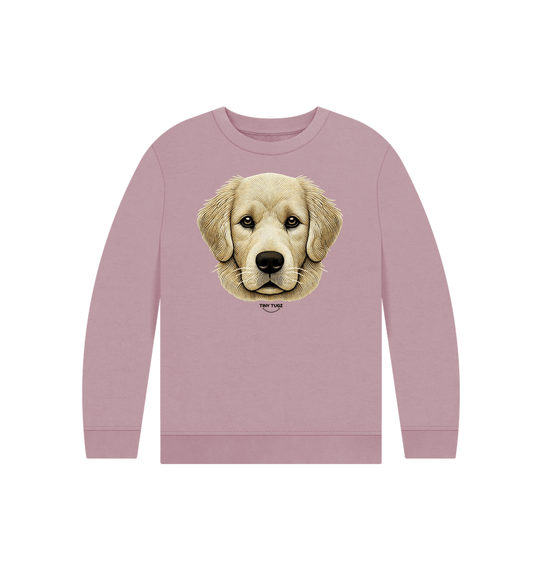 Mauve Printed Kids Jumper