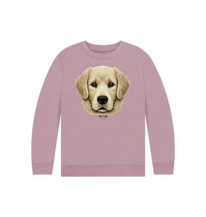 Mauve Printed Kids Jumper