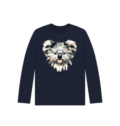 Navy Blue Printed Kids T-Shirt