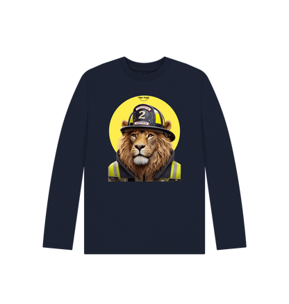 Navy Blue Printed Kids T-Shirt