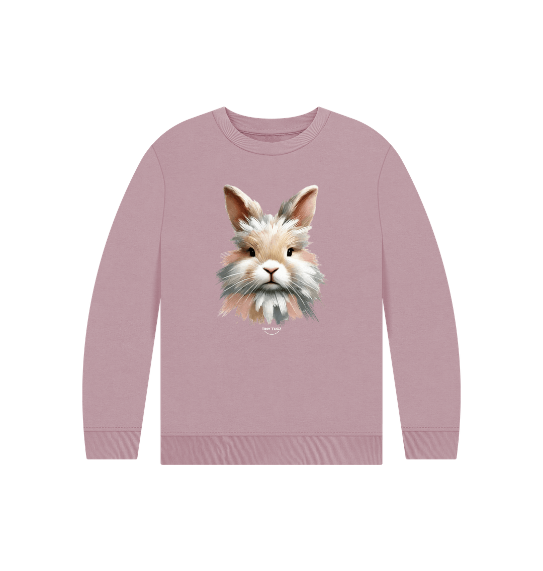 Mauve Printed Kids Jumper